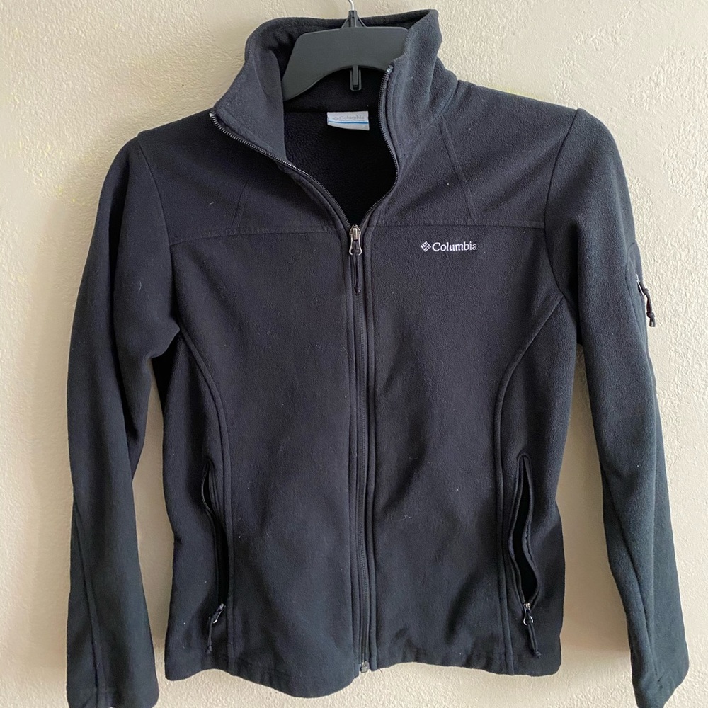 Black Columbia zip up jacket